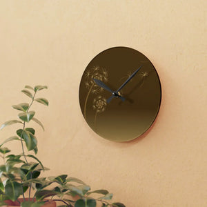 Dandelions Dispersal Wall Clock – Acrylic Decor - Dipaliz - Clocks
