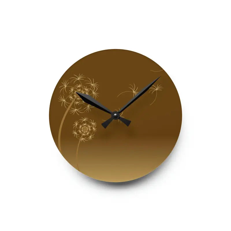 Dandelions Dispersal Wall Clock: Nature’s Timeless Charm! - 8’’ × (round) Home Decor