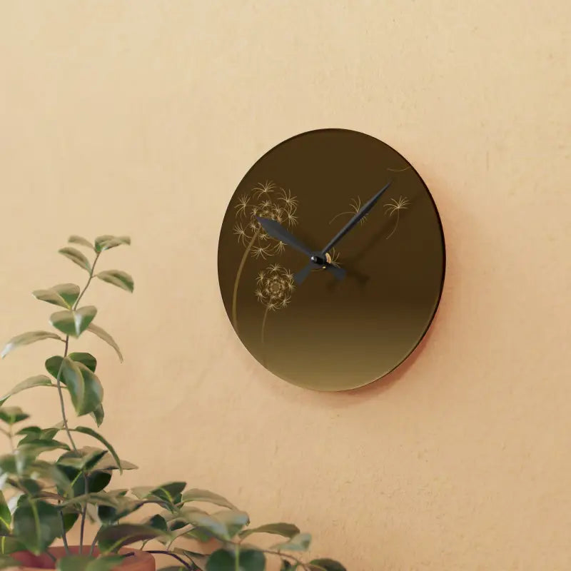 Dandelions Dispersal Wall Clock: Nature’s Timeless Charm! - Home Decor