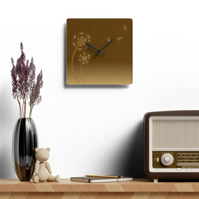 Dandelions Dispersal Wall Clock: Nature’s Timeless Charm! - Home Decor