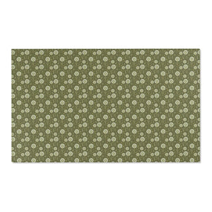 Green Dandelions Rug – Polyester Chenille - Dipaliz - Rugs