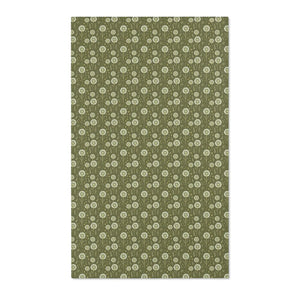 Green Dandelions Rug – Polyester Chenille - Dipaliz - Rugs