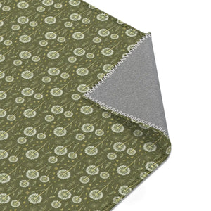 Green Dandelions Rug – Polyester Chenille - Dipaliz - Rugs