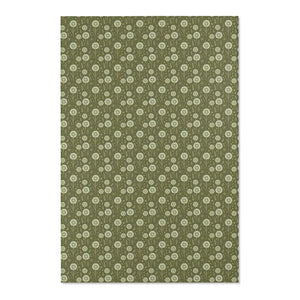 Green Dandelions Rug – Polyester Chenille - Dipaliz - Rugs