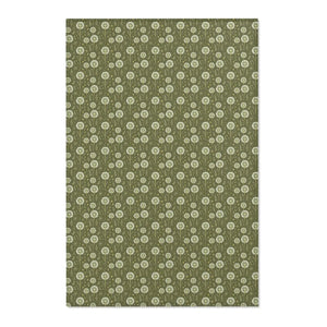 Green Dandelions Rug – Polyester Chenille - Dipaliz - Rugs