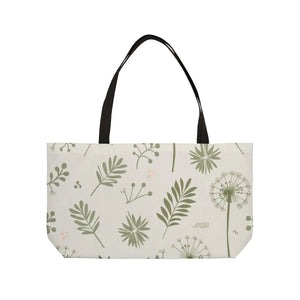 Dandelion Sustainable Fashion Bag - Black Cotton Handles - Dipaliz - Tote Bags
