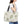 Dandelion Sustainable Fashion Bag - Black Cotton Handles - Dipaliz - Tote Bags
