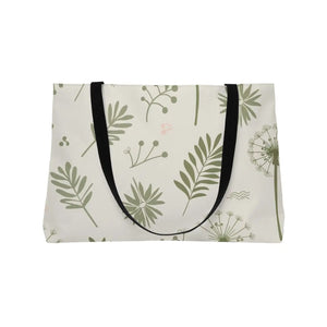 Dandelion Sustainable Fashion Bag - Black Cotton Handles - Dipaliz - Tote Bags