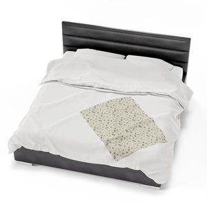 Luxe Dandelions Velveteen Blanket – Soft Decor - Dipaliz - Blankets