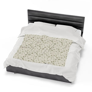Luxe Dandelions Velveteen Blanket – Soft Decor - Dipaliz - Blankets