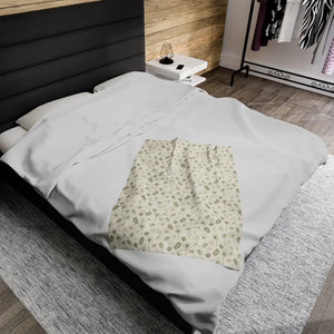 Luxe Dandelions Velveteen Blanket – Soft Decor - Dipaliz - Blankets