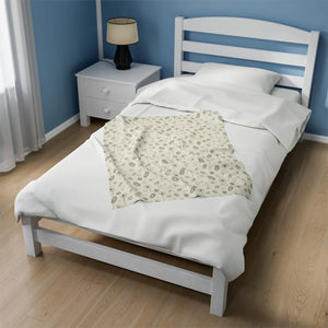 Luxe Dandelions Velveteen Blanket – Soft Decor - Dipaliz - Blankets