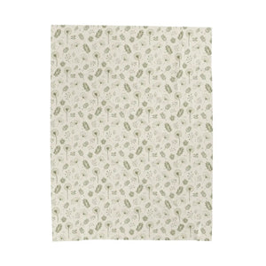 Luxe Dandelions Velveteen Blanket – Soft Decor - Dipaliz - Blankets