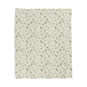 Luxe Dandelions Velveteen Blanket – Soft Decor - Dipaliz - Blankets