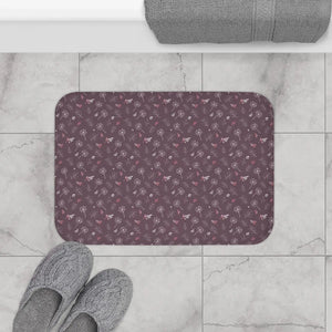Mauve Bath Mat Dandelion – Microfiber Decor - Dipaliz - Mats & Rugs