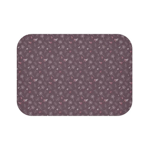 Mauve Bath Mat Dandelion – Microfiber Decor - Dipaliz - Mats & Rugs