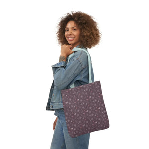 Mauve Canvas Tote - 5-color Straps Polyester - Dipaliz - Shopping Totes