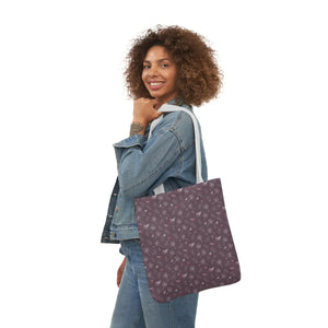 Mauve Canvas Tote - 5-color Straps Polyester - Dipaliz - Shopping Totes