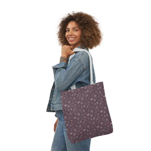 Mauve Canvas Tote - 5-color Straps Polyester - Dipaliz - Shopping Totes
