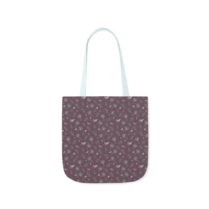 Mauve Canvas Tote - 5-color Straps Polyester - Dipaliz - Shopping Totes