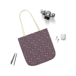 Mauve Canvas Tote - 5-color Straps Polyester - Dipaliz - Shopping Totes