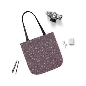 Mauve Canvas Tote - 5-color Straps Polyester - Dipaliz - Shopping Totes