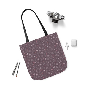 Mauve Canvas Tote - 5-color Straps Polyester - Dipaliz - Shopping Totes