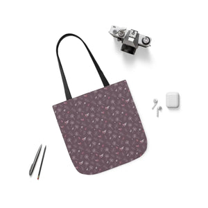 Mauve Canvas Tote - 5-color Straps Polyester - Dipaliz - Shopping Totes