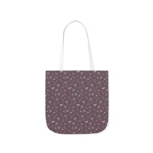 Mauve Canvas Tote - 5-color Straps Polyester - Dipaliz - Shopping Totes