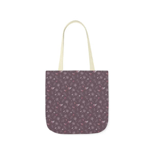 Mauve Canvas Tote - 5-color Straps Polyester - Dipaliz - Shopping Totes