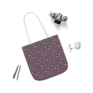 Mauve Canvas Tote - 5-color Straps Polyester - Dipaliz - Shopping Totes