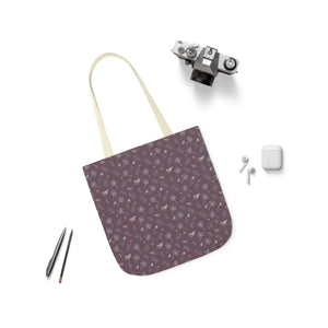 Mauve Canvas Tote - 5-color Straps Polyester - Dipaliz - Shopping Totes