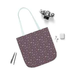 Mauve Canvas Tote - 5-color Straps Polyester - Dipaliz - Shopping Totes