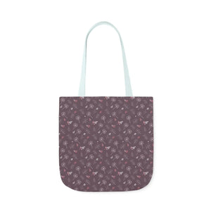 Mauve Canvas Tote - 5-color Straps Polyester - Dipaliz - Shopping Totes