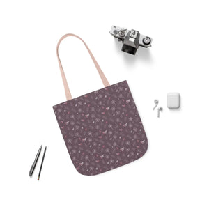 Mauve Canvas Tote - 5-color Straps Polyester - Dipaliz - Shopping Totes