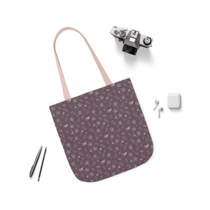 Mauve Canvas Tote - 5-color Straps Polyester - Dipaliz - Shopping Totes