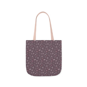 Mauve Canvas Tote - 5-color Straps Polyester - Dipaliz - Shopping Totes