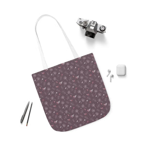 Mauve Canvas Tote - 5-color Straps Polyester - Dipaliz - Shopping Totes