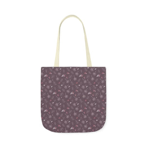 Mauve Canvas Tote - 5-color Straps Polyester - Dipaliz - Shopping Totes