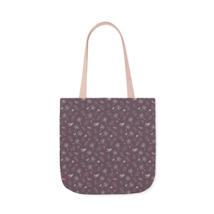 Mauve Canvas Tote - 5-color Straps Polyester - Dipaliz - Shopping Totes