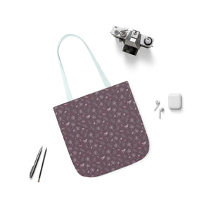Mauve Canvas Tote - 5-color Straps Polyester - Dipaliz - Shopping Totes