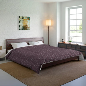 Mauve Dandelions Comforter – Organic Cotton - Dipaliz - Quilts & Comforters