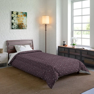 Mauve Dandelions Comforter – Organic Cotton - Dipaliz - Quilts & Comforters