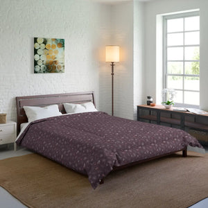 Mauve Dandelions Comforter – Organic Cotton - Dipaliz - Quilts & Comforters