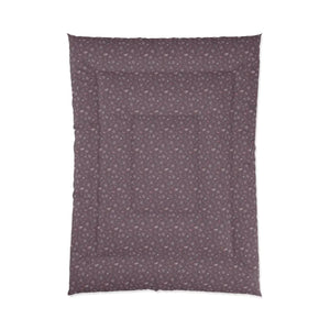 Mauve Dandelions Comforter – Organic Cotton - Dipaliz - Quilts & Comforters