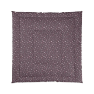 Mauve Dandelions Comforter – Organic Cotton - Dipaliz - Quilts & Comforters