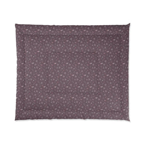 Mauve Dandelions Comforter – Organic Cotton - Dipaliz - Quilts & Comforters