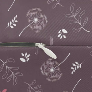 Mauve Spun Polyester Lumbar Pillow - Dandelion Glam Style - Dipaliz - 20’’ × 14’’ - Pillows