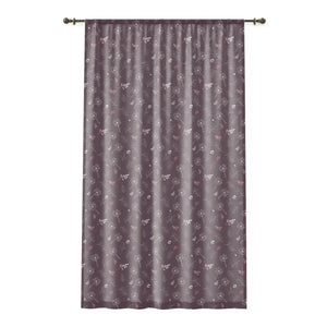 Mauve Dandelions Window Curtain - 50x84 Polyester - Dipaliz - Curtains