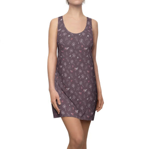 Mauve Racerback Dress – Dandelion Polyester - Dipaliz - Dresses - Xs